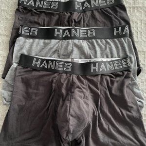 Hanes set of 3 boxers briefs size M